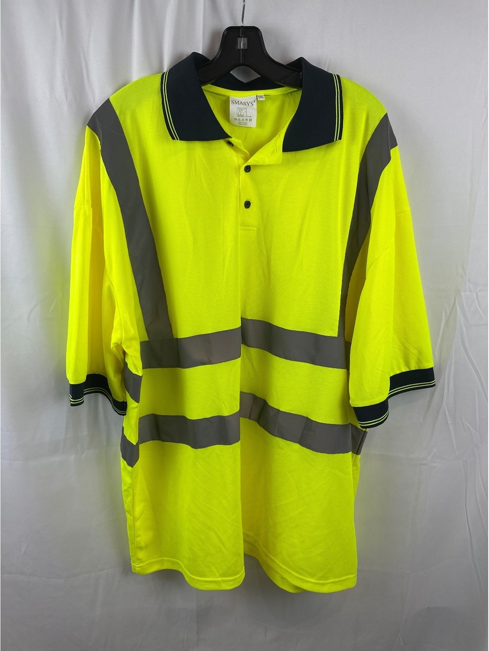 SMASYS 5XL High Visibility Safety Polo Shirt with Reflective